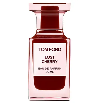 A bottle of Tom Ford Lost Cherry Eau de Parfum.