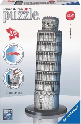 Obrázok produktu pre Ravensburger Šikmá veža Píja 3D puzzle 216 dielikov Stavebníctvo