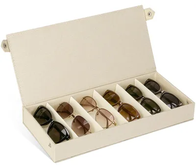 Imagen del producto de Caja de almacenamiento para gafas Cozary: Estuche para múltiples gafas con sistema de apertura abatible