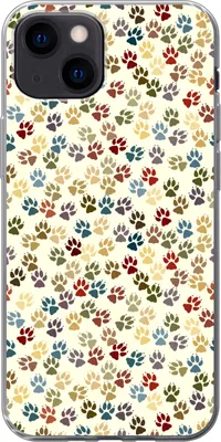 Produktbild von MuchoWow® Handyhülle Schutzhülle Hülle für Telefoonhoesje iPhone 13 mini Muster - Hund - Pfoten - Jungen - Mädchen - Kinder - Kind Silikon Softcase Handy Hülle - Softcase
