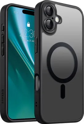 Zdjęcie produktu dla Etteri Matt Mag Cover dla iPhone 16 6.1" Etui na telefon komórkowy czarny