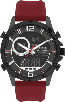 Obrázok produktu pre Pánske hodinky LEE COOPER LC07559.658 v červenej farbe, módny darček