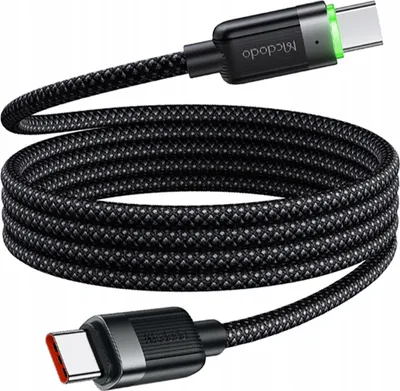 Produktbild von Mcdodo CCA-2000 USB-C auf USB-C Kabel, 60W, selbstaufrollend, 1,2m
