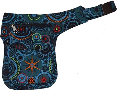 Produktbild von Bestickte Gürteltasche für Damen und Herren - Bunte Bauchtasche mit vielen Fächern, Farbe 3