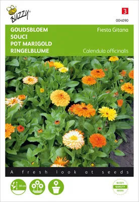 Produktbild von Ringelblume Fiesta Gitana Mischung | Ringelblumensamen von Buzzy Seeds