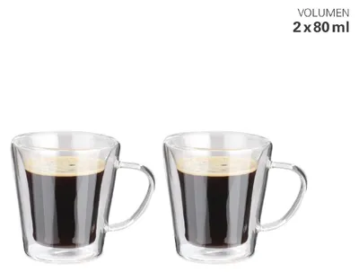 Produktbild von Weis Gläser doppelwandig 80 ml 2er Set