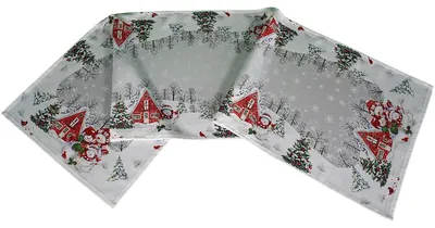 Produktbild von Tischläufer JUNA Schneemänner Weihnachten Polyester 40 x 140 cm