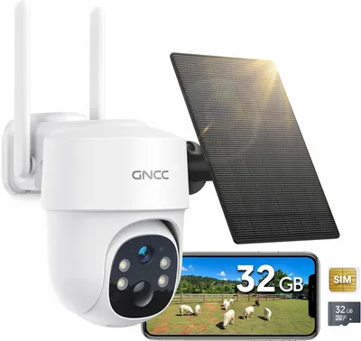 Produktbild von GNCC 4G LTE Überwachungskamera mit Solarbetrieb