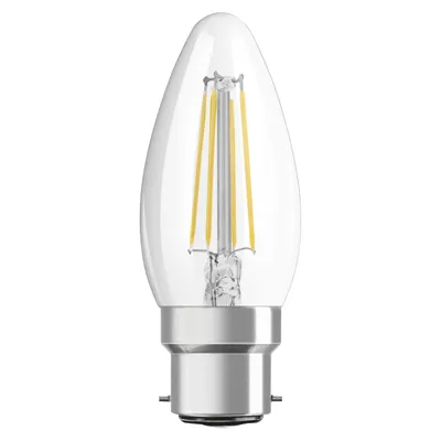 Produktbild von Osram ST CLAS B 40 CL 4 W/2700K B22D LED-Kerze, Sockel B22, 4 Watt, Warmweiß, 2700 K,