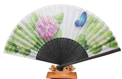 Produktbild von 519, 1 Stk. Hand Deko Sommer Fächer Blumen Motive Retro Design