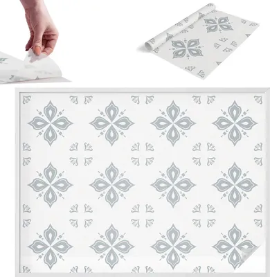 Obrázek produktu pro Fólie na ochranu soukromí - 146x200 cm - barevné sklo / vitrážový design - neprůhledná a dekorativní - samolepicí dekorativní skleněná fólie - ochrana proti UV záření, snadná instalace - geometrická symetrie