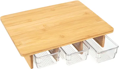 Produktbild von Schneidebrett mit 3 integrierten Schubladen