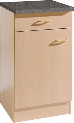 Produktbild von Unterschrank für Küche 1-türig SALERNO-03 Buche Nachbildung Breite 40 cm