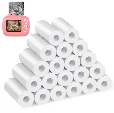 Productafbeelding van 20 rollen thermisch papier voor kindercamera, navulpapier voor instant camera