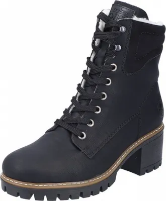 Immagine prodotto di Rieker donna stivaletto stringato nero