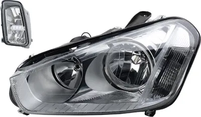 Zdjęcie produktu dla Reflektory pasujące do Ford C-Max, produkcja od 02/2007, typ żarówek: H1, H7, światło mijania i przeciwmgielne. Numery części: 1495654, 1524469, 1707469, 7M5113W030AA, 7M5113W030AB, 7M5113W030AD. Johns