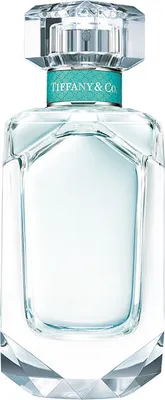 A clear, well-lit studio shot of a Tiffany & Co. perfume bottle against a white background.