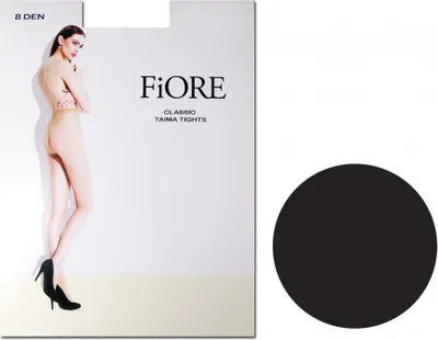 Produktbild von Glatte dünne Damenstrumpfhose 8 den Fiore Taima Schwarz 3