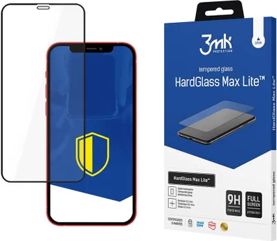 Obrázek produktu pro 3MK HardGlass Max Lite, Apple, iPhone 12 Pro Max, Odolné proti poškrábání, Nárazuvzdorné, Průhledná, 1 kusů