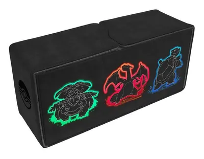 Immagine prodotto di Ultra Pro - Neon Kanto Alcove Vault Deckbox con Charizard, Blastoise e Venusaur per Pokémon