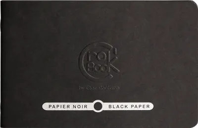 Produktbild von Clairefontaine Crok'Book, Schwarz, 120 g/m², 20 Blätter