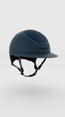 Produktbild von Kask Reithelm STAR Lady Chrome navy mit  Steinen am Kinnriemen, Größe:57