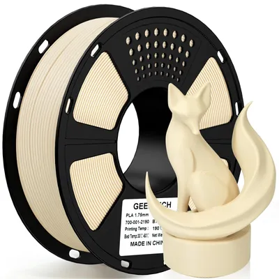 Produktbild von GEEETECH PLA Filament 1,75mm für 3D Drucker, beige 1kg Spool