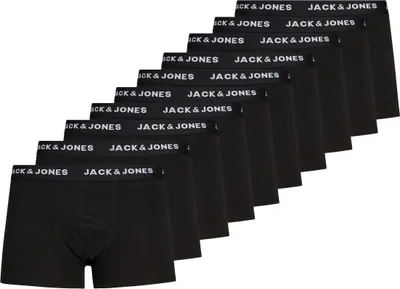 Produktbild von JACK & JONES 10er Pack Boxershorts Trunks Set Stretch Hose Basic Jersey Unterwäsche Größe: S