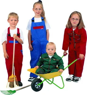 Produktbild von KIDS Latzhose, Farbe: rot/kornblau, Größe: 86-92 165086