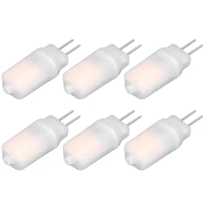 Image de lot de 6 ampoules LED G4 12V 3W - lumière à 360° & dissipation de chaleur, faible consommation d'énergie, douille standard