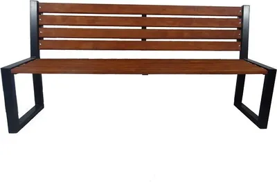 Produktbild von Gartenbank Parkbank Gartenmöbel Holzbank 182x90cm Metall Holz Garten Bank Sitzbank Möbel
