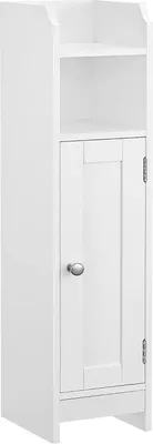 Produktbild von VASAGLE Toilettenschrank, Badezimmerschrank, Badezimmerschrank, schmales Badezimmerregal, verstellbare Einlegeböden, platzsparend, einfache Montage