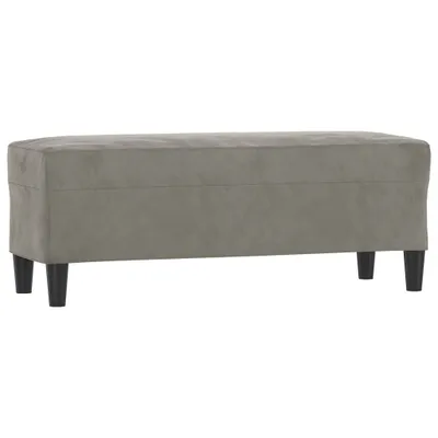 Obrázok produktu pre vidaXL Lavica Light Grey 100x35x41 cm Velvet