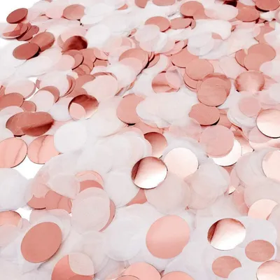 Productafbeelding van Confetti, roze goud, voor bruiloften, verjaardagen, feesten, roze goud, 140 gram