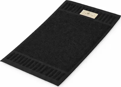 Produktbild von Casa Colori Frottier Gästetuch 30x50cm 30 x 50 cm schwarz Hohe Farbbrillanz, Einfache Pflege