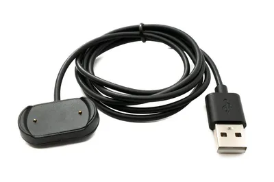 Produktbild von SYSTEM-S USB 2.0 Kabel 100 cm Ladekabel für Amazfit Cheetah Pro Smartwatch Adapter in Schwarz