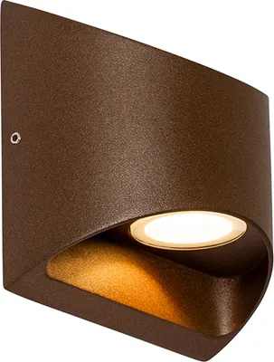 Produktbild von Moderne Außenwandleuchte rostBraun inkl  LED 2 Flammig IP54 Mal