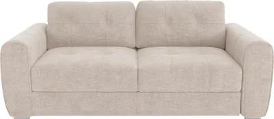 Produktbild von 4-Sitzer-Schlafsofa mit Express-Klappmechanismus aus beigem Stoff – Liegefläche 160 cm – 22 cm dicke Memory-Schaum-Matratze – BOLIPO