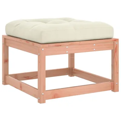 Image de vidaXL Tabouret de jardin avec coussin Bois massif Douglas