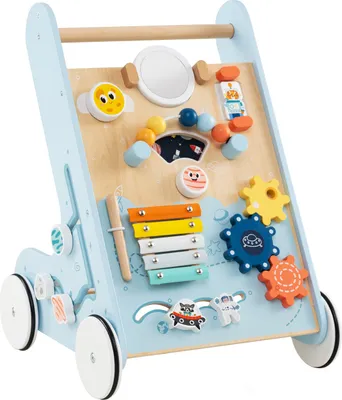 Produktbild von GOPLUS Holz Lauflernwagen, Montessori Lauflernwagenm, Aktivitätszentrum, ab 1+ Jahren