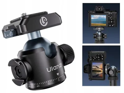 Zdjęcie produktu dla Głowica kulowa statywowa 3D 360° szybkozłączka udźwig 6 kg Ulanzi / T100 UKA
