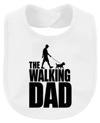 Productafbeelding van "Walking Dad" - Hondenriem, Vaderdagcadeau, Westie, Vintage, Unisex, Baby, Wit, One size