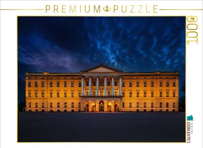 Produktbild von CALVENDO Puzzle Norwegisches Königsschloss | 1000 Teile Lege-Größe 64x48cm Foto-Puzzle für glückliche Stunden