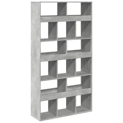 Obrázek produktu pro vidaXL Knihovna betonová šedá 100x33x187,5 cm materiál na bázi dřeva