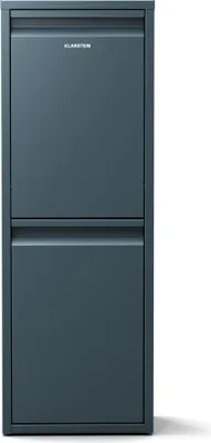 Produktbild von Klarstein Mülleimer 2 Fächer - 36 L Trennsystem, Edelstahl, Wandmontage, Geruchsverschluss, Kompakt & Platzsparend