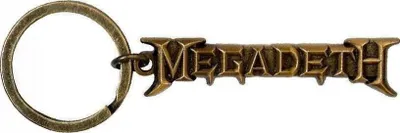 Produktbild von Megadeth Gold Logo v2 Schlüsselanhänger