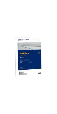 Produktbild von Soennecken Briefblock 2311 DIN A5 70g liniert 50Blatt weiß