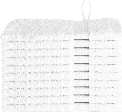 Imagen del producto de vidaXL Toalla para invitados SOLUND, 10 unidades, blanca, 15 x 21 cm, 550 gsm