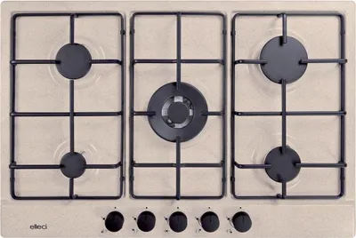 Immagine prodotto di Elleci Style 75 G51 piano cottura Avena Da incasso 75 cm Gas 5 Fornelli