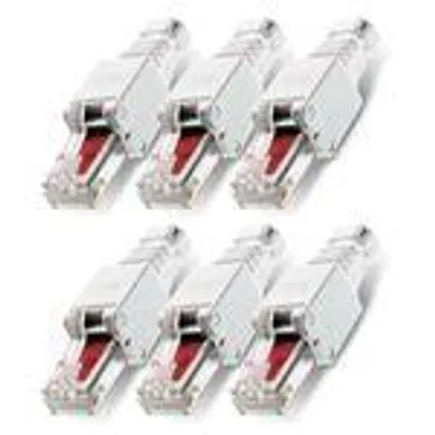 Produktbild von Netzwerkstecker 6 x Cat6 RJ45 Stecker Netzwerk Montage Werkzeuglos Cat5 Cat7 LAN